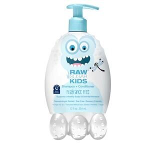 Raw Sugar Kids 2-in-1 Shampoo & Conditioner, Fragrance-Free, 12 fl oz